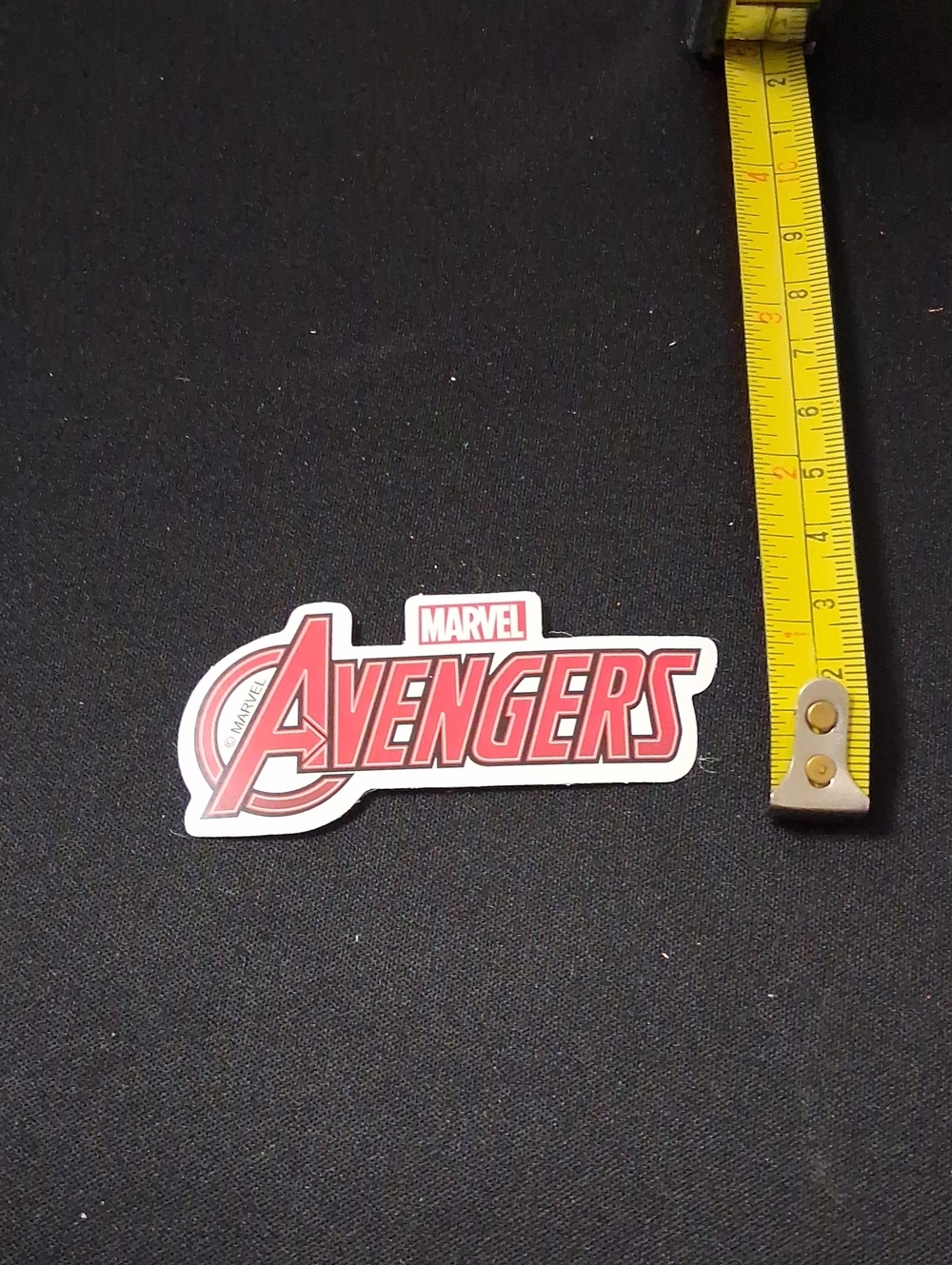 Marvel Avengers Red and White Waterproof Sticker